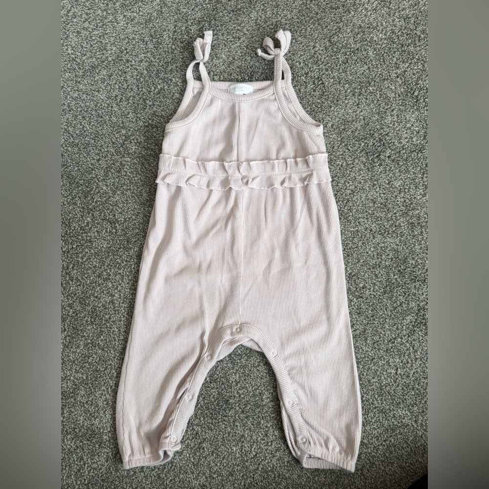 Grayson Mini Lavender Ribbed Romper